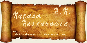 Nataša Nestorović vizit kartica